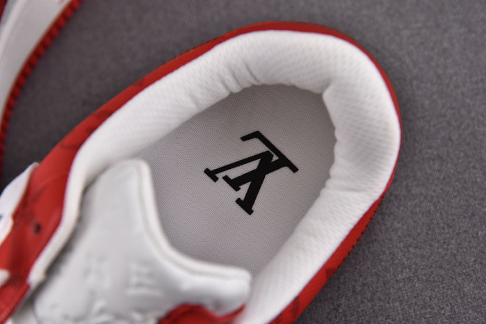 nike low air force 1 x red white