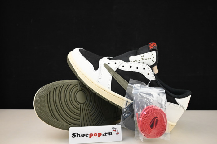 travis scott x air jordan 1 low og olive dz4137-106
