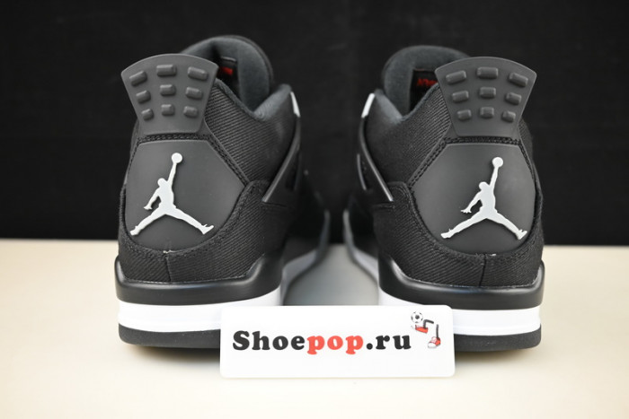 air jordan 4 black canvas dh7138-006
