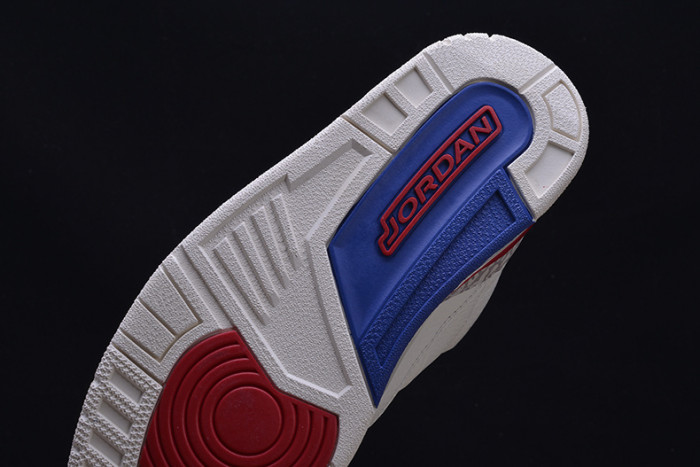 air jordan 3 retro "charity game" sail red mens 136064-140