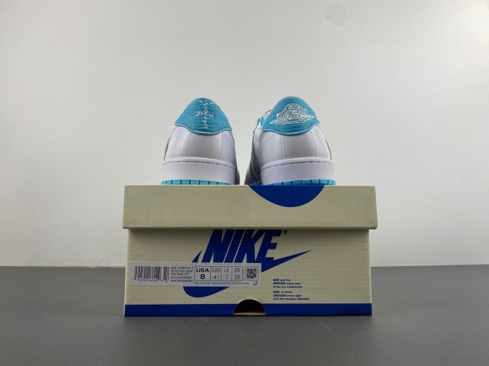 travis scott x air jordan white bule dm7866-771