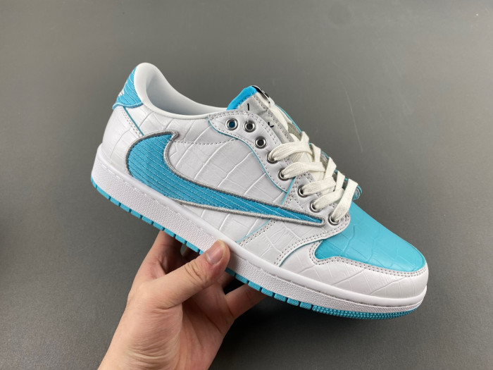 travis scott x air jordan white bule dm7866-771