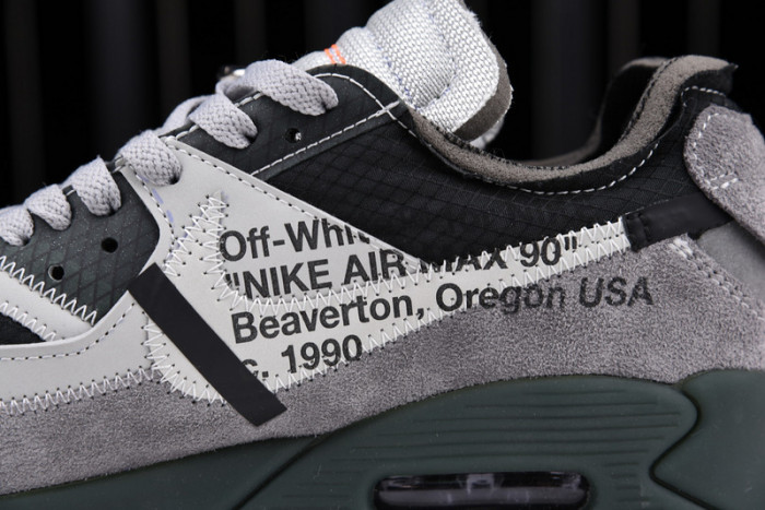 ofw nike air max 90 grey aa7293-002