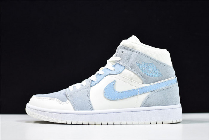 airjordan 1 mid mixed textures blue da4666-100