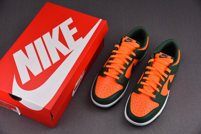 nike dunk low miami hurricanes dd1391-300