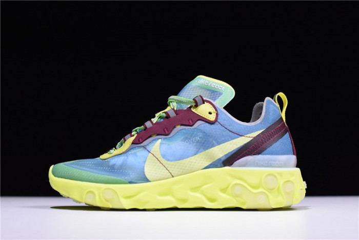 undercover x nike react element 87 blue volt bq2718-400