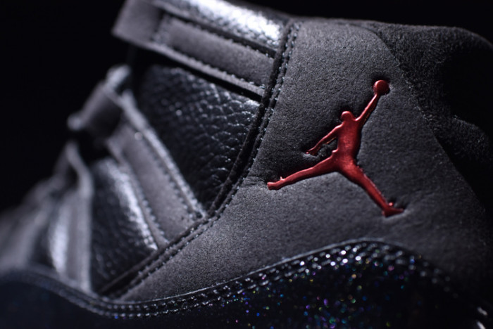 jordan 11 retro bp "72-10" black 378037-002