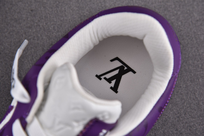 nike low air force 1 x purple white