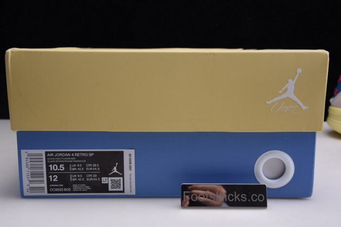 union x air jordan 4 guava ice dc9533-800