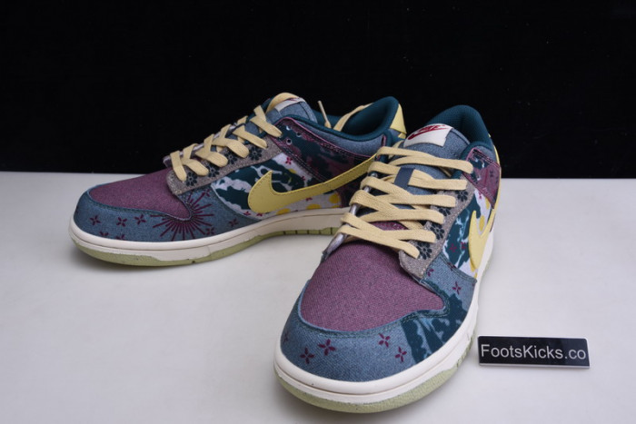 nike dunk low lemon wash multi-color cz9747-900
