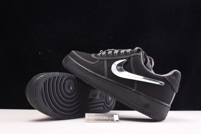 travis scott nike air force 1 black aq4211-001