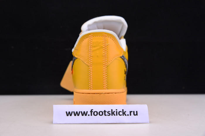 nike air force 1 low ofw university gold metallic silver dd1876-700