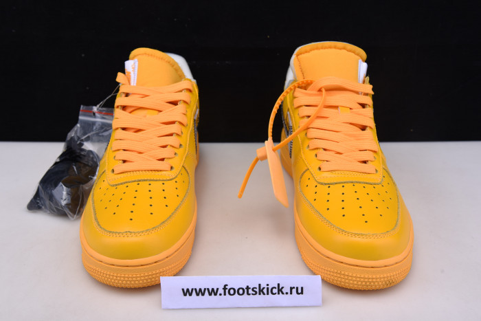 nike air force 1 low ofw university gold metallic silver dd1876-700