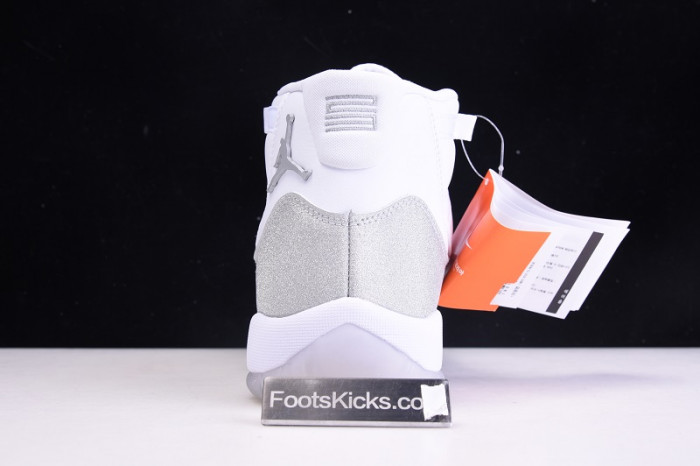 air jordan 11 white metallic silver vast grey ar0715-100