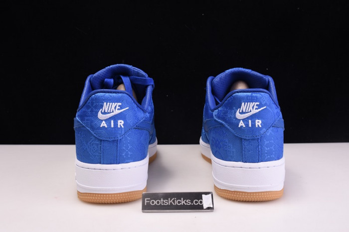 clot nike air force 1 blue silk cj5290-400