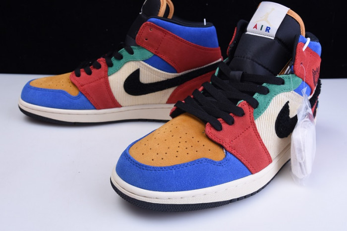 air jordan 1 mid blue the great cu2805-100