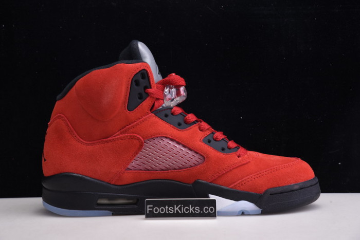 air jordan 5 raging bull 2021 red suede dd0587-600