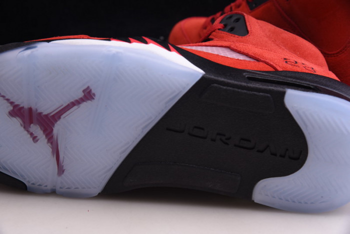 air jordan 5 raging bull 2021 red suede dd0587-600