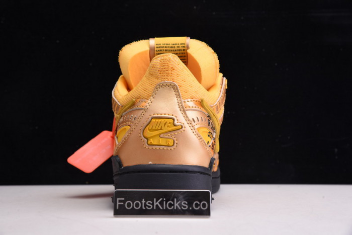 ofw x nike air rubber dunk “university gold cu6015-700