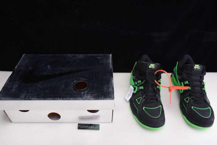 ofw x nike air rubber dunk “green strike” cu6015-001