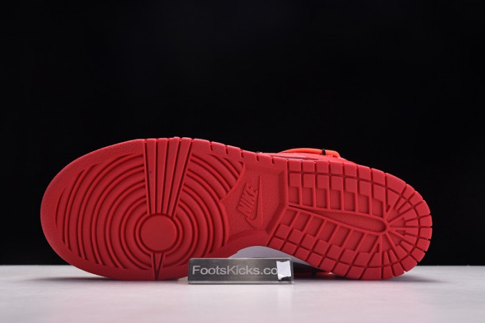 nike dunk low ofw university red ct0856-600