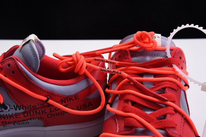 nike dunk low ofw university red ct0856-600