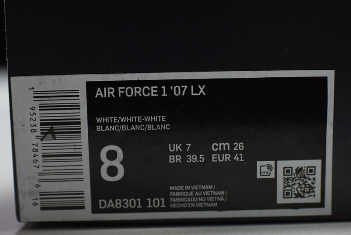 nike air force 1 low lx uv reactive (w) da8301-100