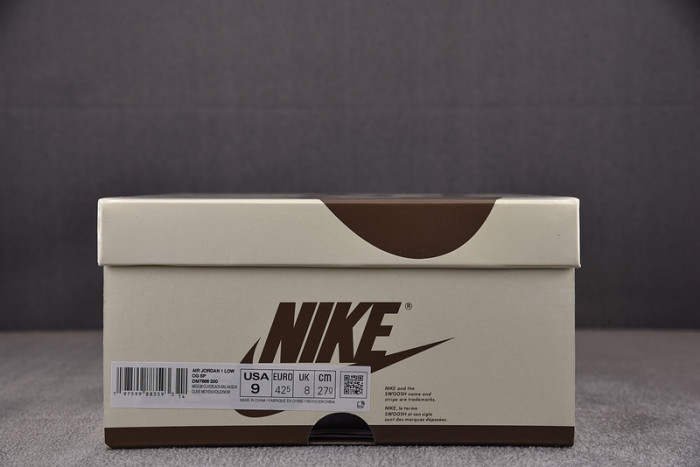 travis scott x air jordan 1 low og medium olive dm7866-200