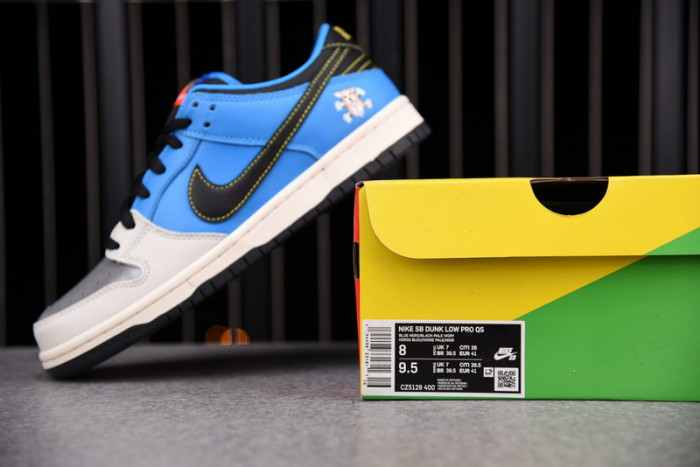 instant skateboards x nike sb dunk low cz5128-400