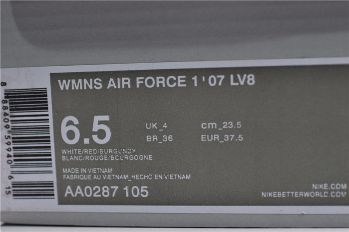 nike air force 1 low se red aa0287-105