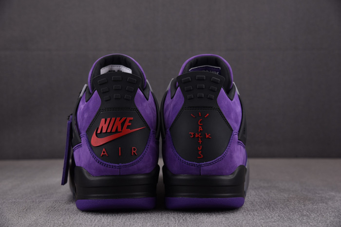 travis scott x air jordan 4 retro purple aj4-766296