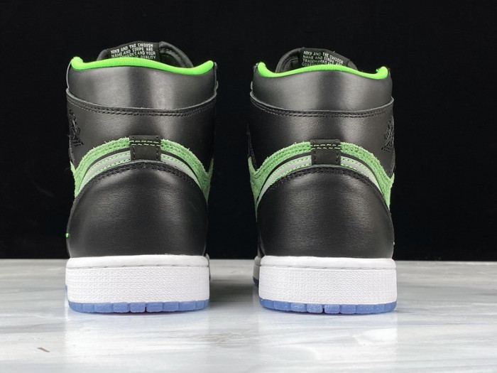 air jordan 1 high zoom “rage green” ck6637- 002