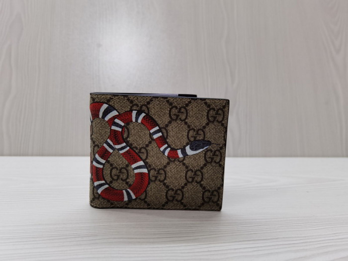 g*u*i snake brown wallets