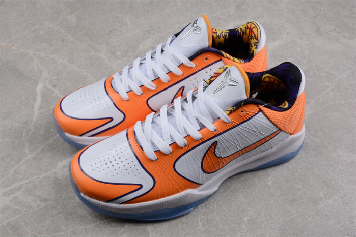 nike zoom kobe 5 orange white purple cd4991-106