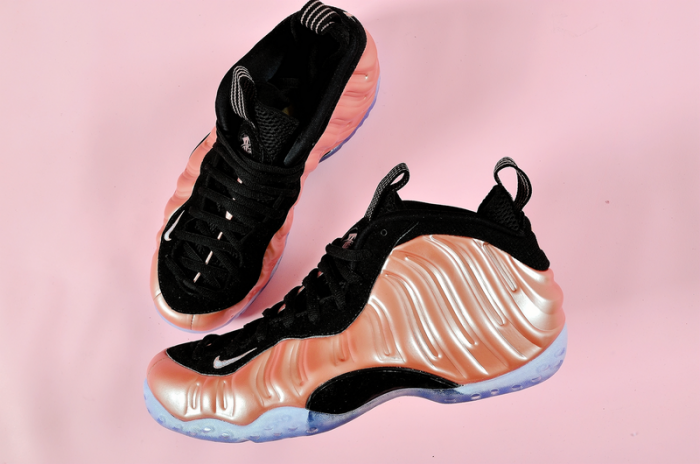 nike air foamposite one "rust pink" white/ black 314966-602