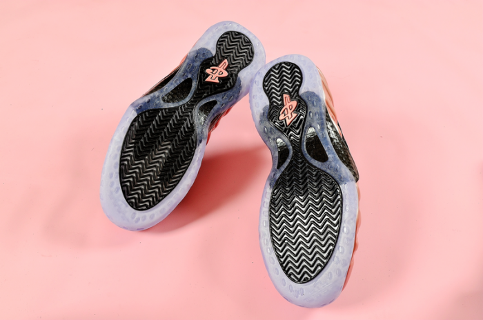 nike air foamposite one "rust pink" white/ black 314966-602