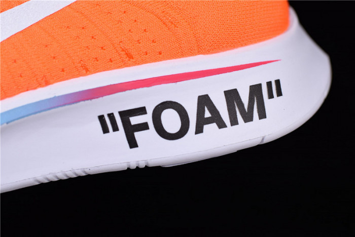 nike x ofw zoom fly mercurial flyknit total orange ao2115-800