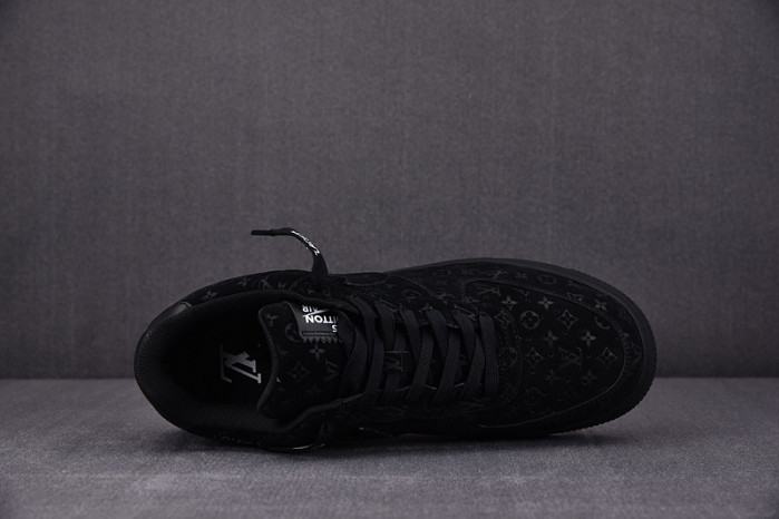 nike low air force 1 x full black