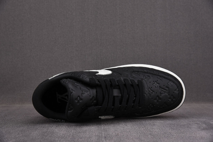 nike low air force 1 x black