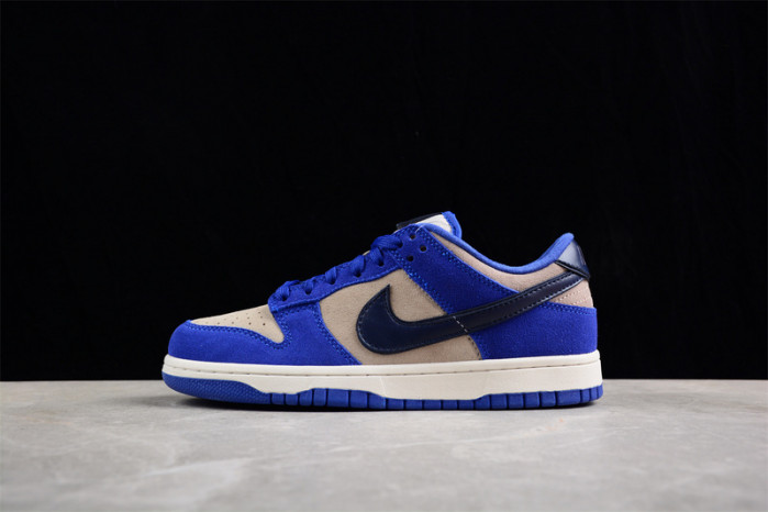 nike dunk low lx blue suede dv7411-400