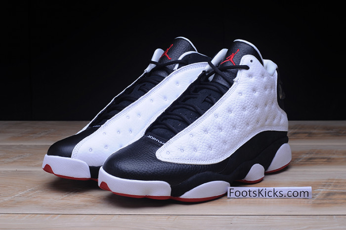 air jordan 13 retro "he got game" white/ black-true red 309259-104