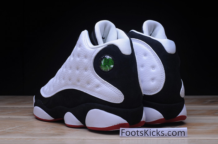 air jordan 13 retro "he got game" white/ black-true red 309259-104