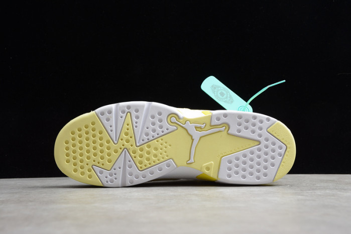 air jordan 6 retro dynamic yellow floral (gs) 543390-800